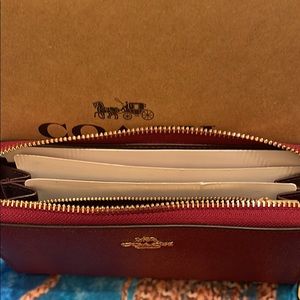 Brands new red Coach wallet